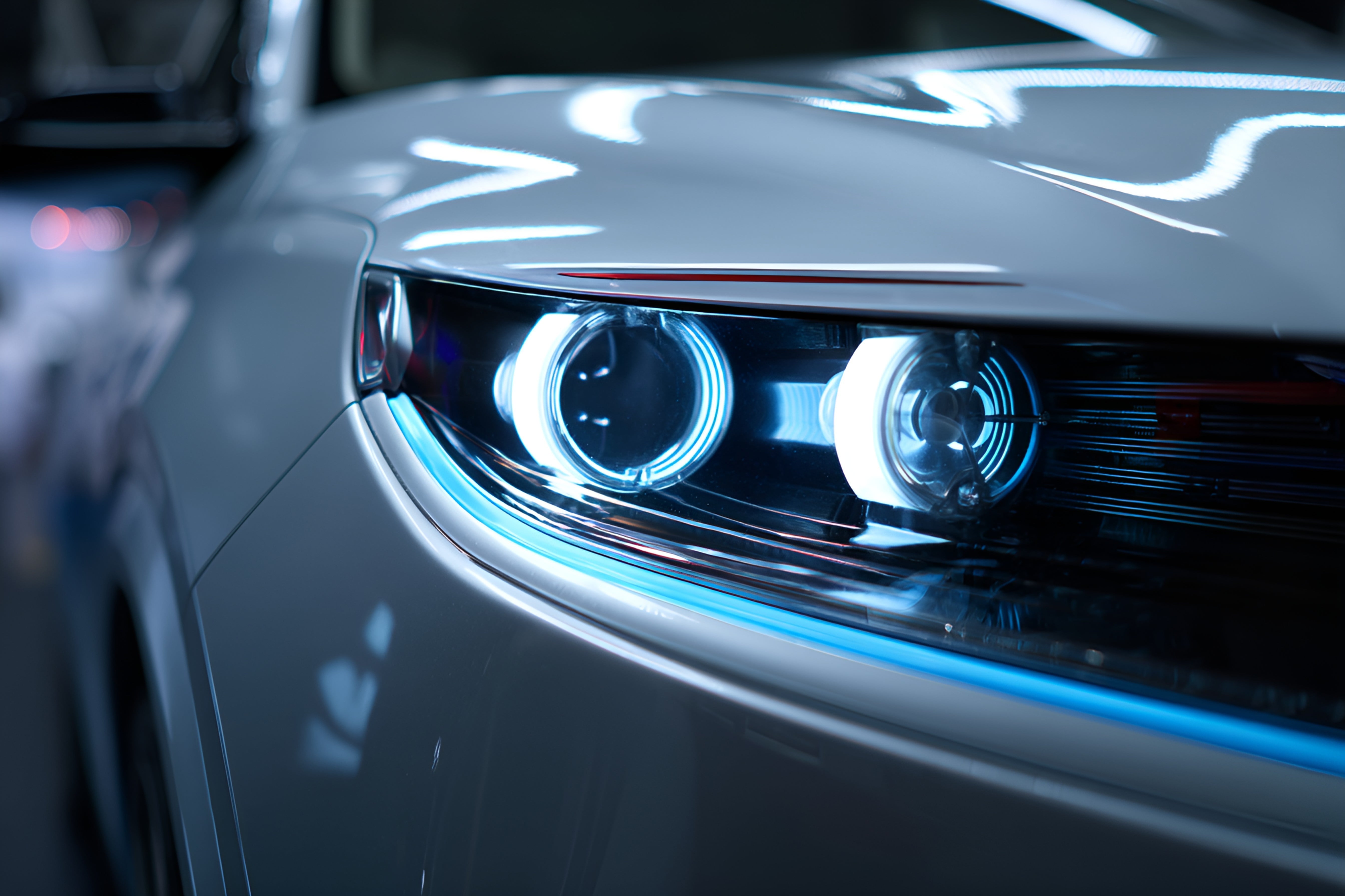 攝圖網_602395838_白色汽車的燈光（企業商用）.jpg